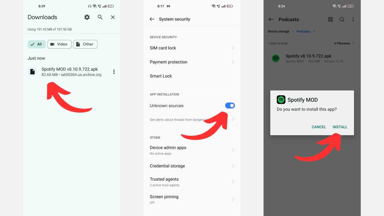 How to Install Spotify Mod APK